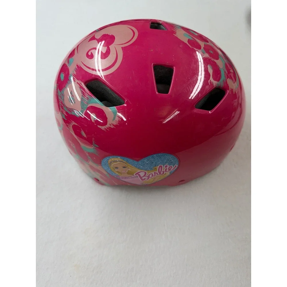 Barbie Pink Skateboarding Roller Skating Helmet Girls Child Size 52-54cm